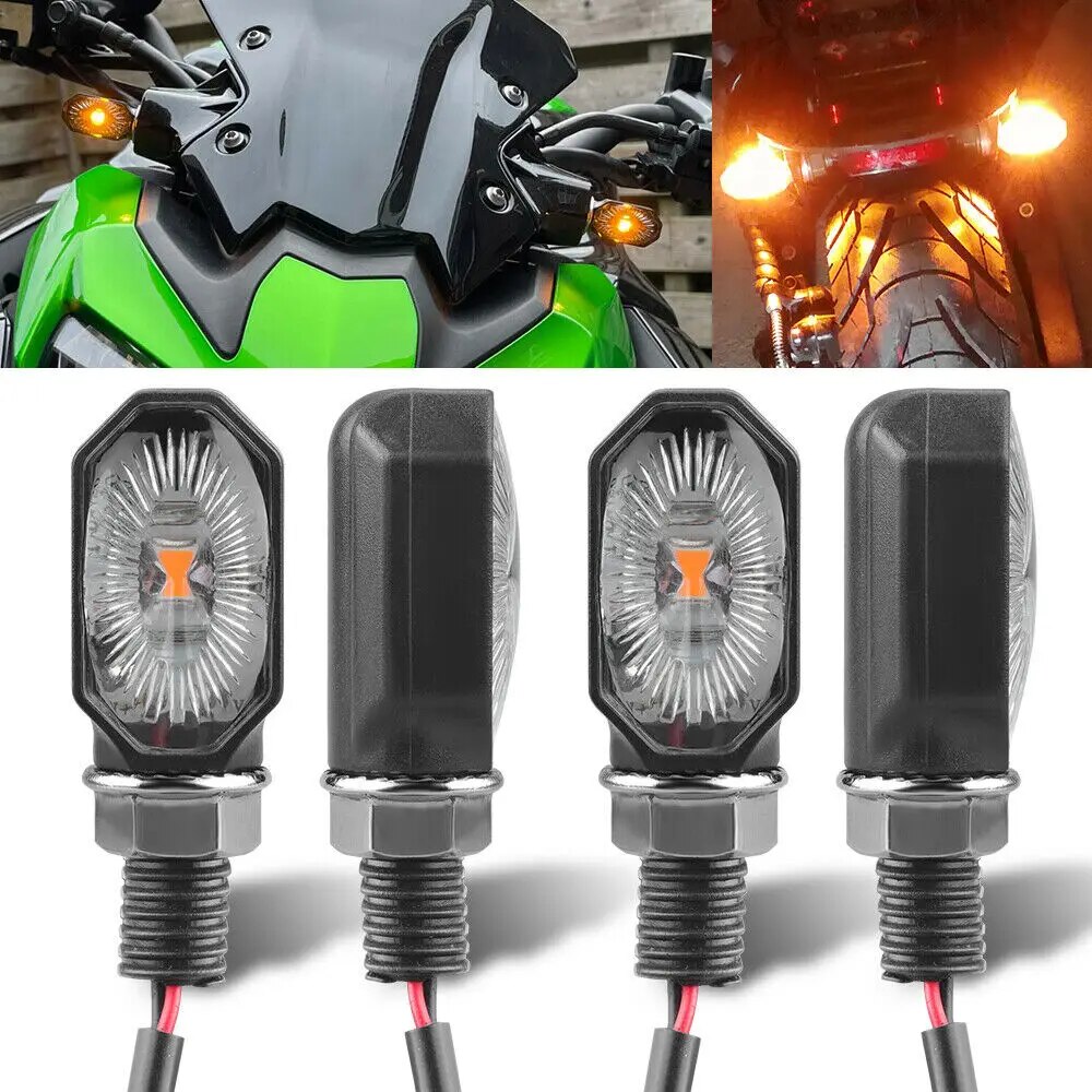 Sos Light Strobe - Universal Mini Motorcycle Signal Light Oval