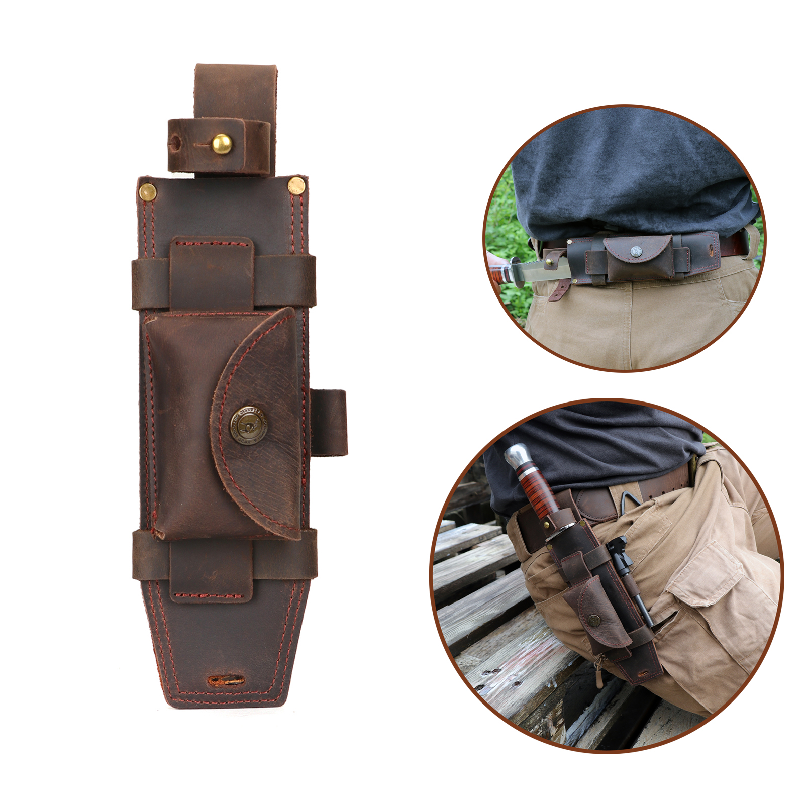 Tourbon Camping Leather Knife  – Bushcraft Knife Fixed Bewertung und Preis