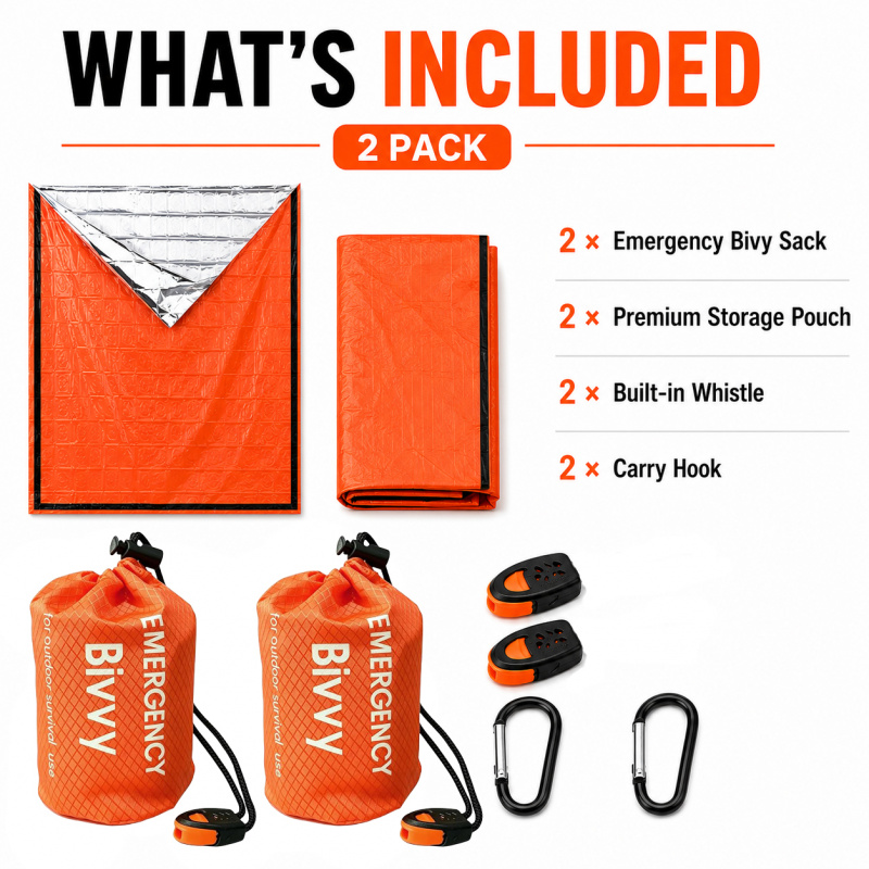 2 Pack Emergency Sleeping Bag, – Bivy Bag Emergency Bewertung und Preis