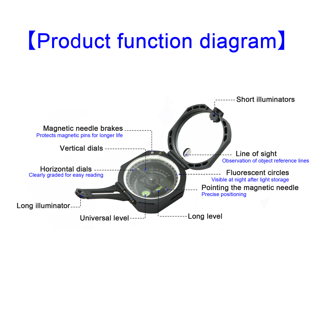New Multifunctional Compass Hi – Compass Lensatic Bewertung und Preis