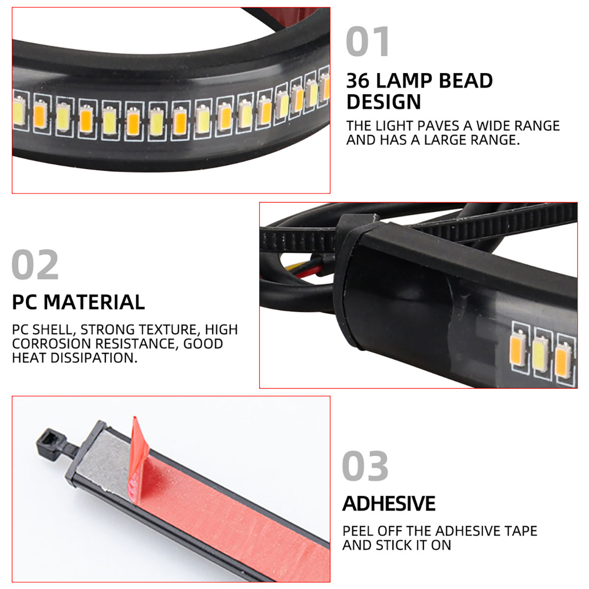 2 Pcs 12V LED Motorcycle Turn  – Sos Light Strobe Bewertung und Preis