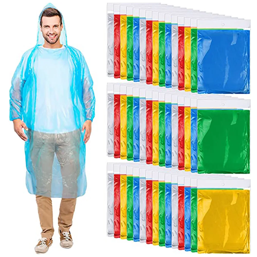 1 Pieces Rain Ponchos Adults D – Emergency Poncho Rain Bewertung und Preis