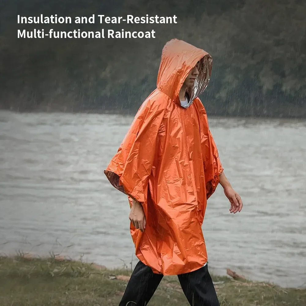 Aluminum Coated Hooded Emergen – Emergency Poncho Rain Bewertung und Preis