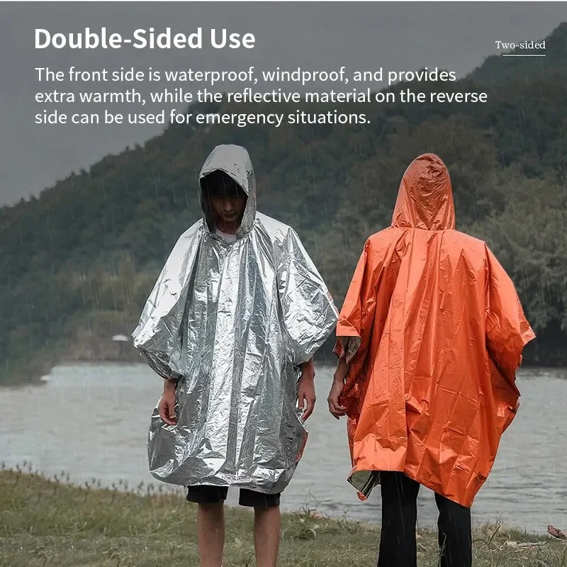 Aluminum Coated Hooded Emergen – Emergency Poncho Rain Bewertung und Preis