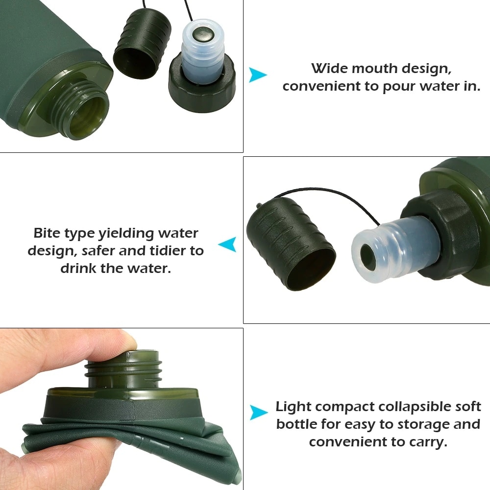 250ml 500ml Foldable Water Bag – Water Bag Collapsible Bewertung und Preis