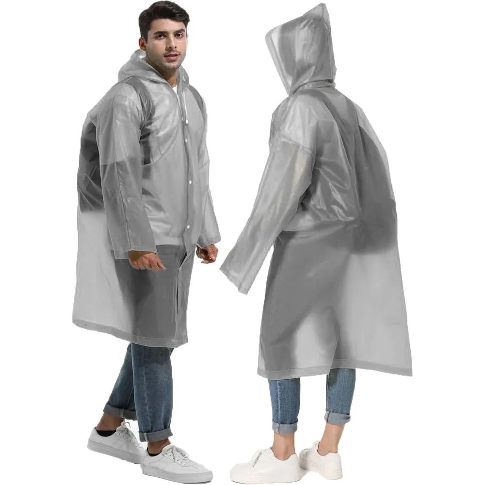1/2PCS Compact Reusable Rain  – Emergency Poncho Rain Bewertung und Preis