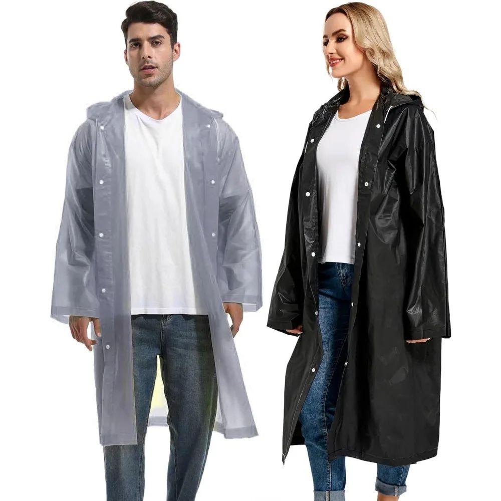 1/2PCS Compact Reusable Rain  – Emergency Poncho Rain Bewertung und Preis